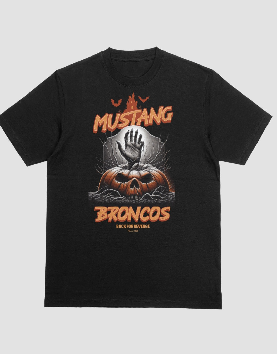 Graveyard Mustang Broncos Tee