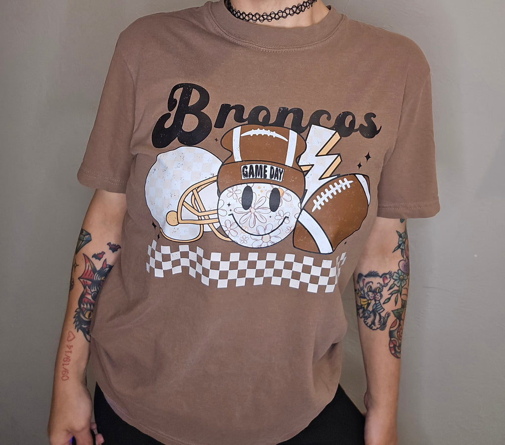 Mustang Broncos Comfort Colors tee